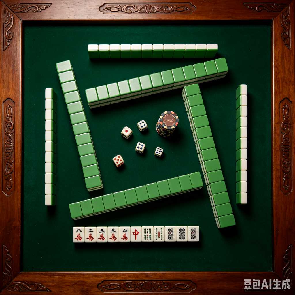 printed logo mahjong set